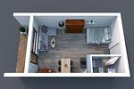 Grundriss - Ferienwohnung 102 - Top-Hundeurlaub
