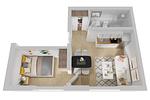 Grundriss - Ferienwohnung 810 - Top-Hundeurlaub