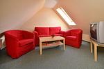 Aufenthaltsbereich DG - Wohnung 1.6 - Freesenblick - Top-Hundeurlaub