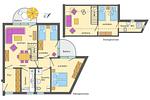 Grundriss - Wohnung 1.6 - Freesenblick - Top-Hundeurlaub