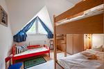 Schlafzimmer mit Doppelstockbett - Doppelhaushälfte 12 - Sommerlust - Top-Hundeurlaub