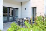 Terrasse mit Tisch und Bestuhlung - WE 01 - "Beachhouse No.1" - Top-Hundeurlaub