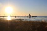 Sonnenuntergang am Strand von Zingst - WE 01 - "Beachhouse No.1" - Top-Hundeurlaub