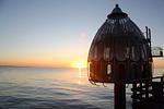 Sonnenuntergang auf der Seebrücke von Zingst - WE 01 - "Beachhouse No.1" - Top-Hundeurlaub