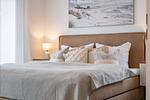 Schlafzimmer mit Doppelbett - Wohnung HF 23 - "Viento" - Top-Hundeurlaub