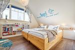 Schlafzimmer mit Doppelbett - Neue Reihe 28 - Wohnung Vogelnest - Top-Hundeurlaub