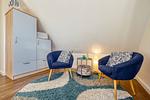 Sitzecke im Schlafzimmer - Neue Reihe 28 - Wohnung Vogelnest - Top-Hundeurlaub