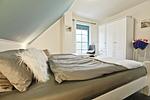 Schlafzimmer mit Doppelbett - Doppelhaushälfte 11a - Schwalbennest - Top-Hundeurlaub
