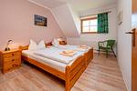 Schlafzimmer mit Doppelbett - Wohnung 1.5 - Amber - Top-Hundeurlaub