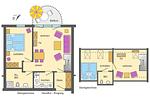 Grundriss - Wohnung 1.5 - Amber - Top-Hundeurlaub