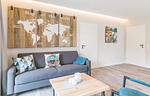deichlodge, lodge.zwei, Wohnzimmer - Ferienwohnung deichlodge, lodge.zwei - Top-Hundeurlaub