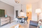 deichlodge, lodge.vier, Essbereich - Ferienwohnung deichlodge, lodge.vier - Top-Hundeurlaub