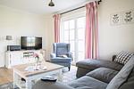 Wohnzimmer - Ferienhaus Seeschwalbe 60 - Top-Hundeurlaub