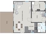 Grundriss - Ferienhaus Schilfrohrsänger 48 - Top-Hundeurlaub