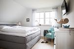 Schlafzimmer - Ferienhaus Seeschwalbe 44 - Top-Hundeurlaub