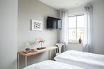 Schlafzimmer - Ferienhaus Seeschwalbe 44 - Top-Hundeurlaub