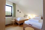 Schlafzimmer - Meeresgruss Seestern (oben rechts) - Top-Hundeurlaub