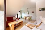 Wohnzimmer - Meeresgruss Seehase ( oben links ) - Top-Hundeurlaub