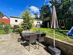 Terrasse - FeWo 02: Terrasse und Gartennutzung, Sauna- u. Schwimmbadnutzung - Top-Hundeurlaub