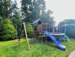 Spielanlage - Ferienhaus: Terrasse und Gartennutzung, Sauna- u. Schwimmbadnutzung - Top-Hundeurlaub