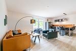 Wohnzimmer Couch und Sesseln - Wohnung 01 - Top-Hundeurlaub