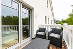 Balkon mit Sitzgruppe - Wohnung 05 - Top-Hundeurlaub