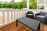 Balkon mit Sitzgruppe - Wohnung 02 - Top-Hundeurlaub