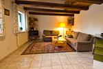 Wohnzimmer - Haus R: Terrasse, Garten - Top-Hundeurlaub