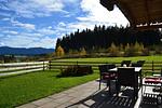 Große Terrasse mit Garten - Allgäuglück - Feriendorf Via Claudia Haus 74 - Top-Hundeurlaub