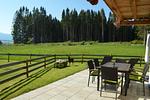 Terrasse - Waldromantik - Feriendorf Via Claudia Haus 75 - Top-Hundeurlaub