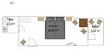 AS2_Haus Sabine_Grundriss - Zimmer 2 - Top-Hundeurlaub