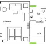 Grundriss - Appartement 2 - Top-Hundeurlaub