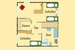 Grundriss OG - Haus Seehund, Susanne-Fischer Weg 15 - Top-Hundeurlaub