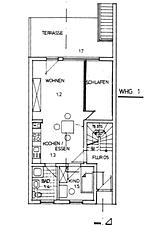 Grundriss - Flurstraße 10, Whg. 1 - Top-Hundeurlaub