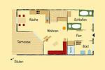 Grundriss EG - Haus Knurrhahn, Susanne-Fischer Weg 39 - Top-Hundeurlaub