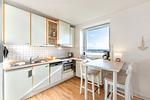 Küchenzeile mit Meerblick - Königstraße 5, Whg. 5, Atlantischer Hof - Top-Hundeurlaub