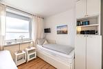 TV im Schlafzimmer - Königstraße 5, Whg. 5, Atlantischer Hof - Top-Hundeurlaub