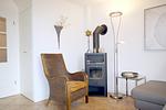 Sitzecke mit Kaminofen - Wiesenweg 2a, Whg. 3, Ruusfeen - Top-Hundeurlaub