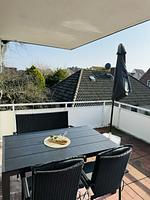 großer Südbalkon - Große Straße 19, Whg. 1 - Top-Hundeurlaub