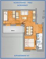 Grundriss - Ap.H7 - Top-Hundeurlaub
