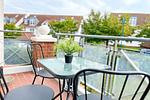 Balkon mit Sitzgruppe - Wohnung 070 - OG - Top-Hundeurlaub
