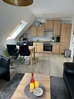 Küche / Küchenzeile - Ferienwohnung Caroline - Top-Hundeurlaub