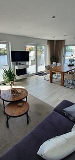 Wohnzimmer - Ferienhaus Seeperle Smuk - Top-Hundeurlaub