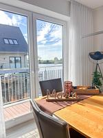 Wohnzimmer - Ferienhaus Seeperle Skartje - Top-Hundeurlaub