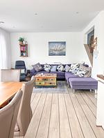 Wohnzimmer - Ferienhaus Seeperle Skartje - Top-Hundeurlaub