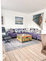 Wohnzimmer - Ferienhaus Seeperle Skartje - Top-Hundeurlaub
