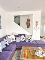 Wohnzimmer - Ferienhaus Seeperle Skartje - Top-Hundeurlaub
