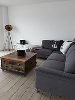 Wohnzimmer - Ferienhaus Seeperle Skartje - Top-Hundeurlaub