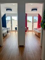Schlafzimmer - Ferienhaus Seeperle Traumblick 7a - Top-Hundeurlaub