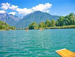 die Flussmündung Mera in Sorico Gera Lario - Moretta - Top-Hundeurlaub